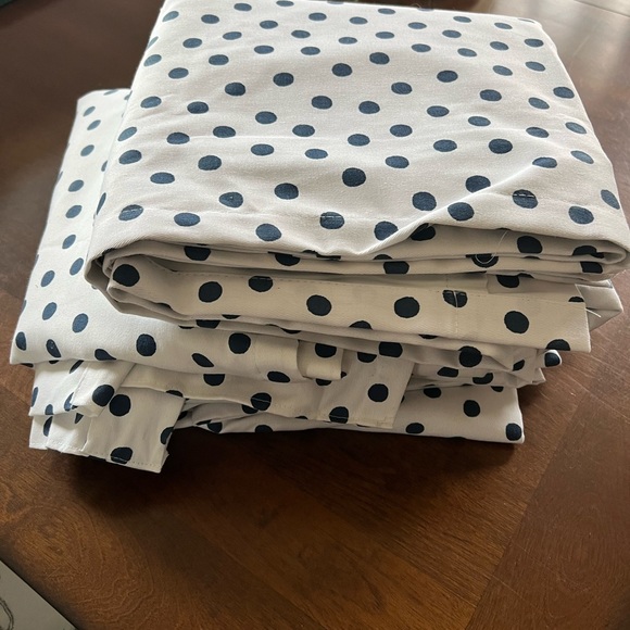 84” Blackout Navy Dot Curtain Panels Pillowfort (set of 4!) - Picture 6 of 6